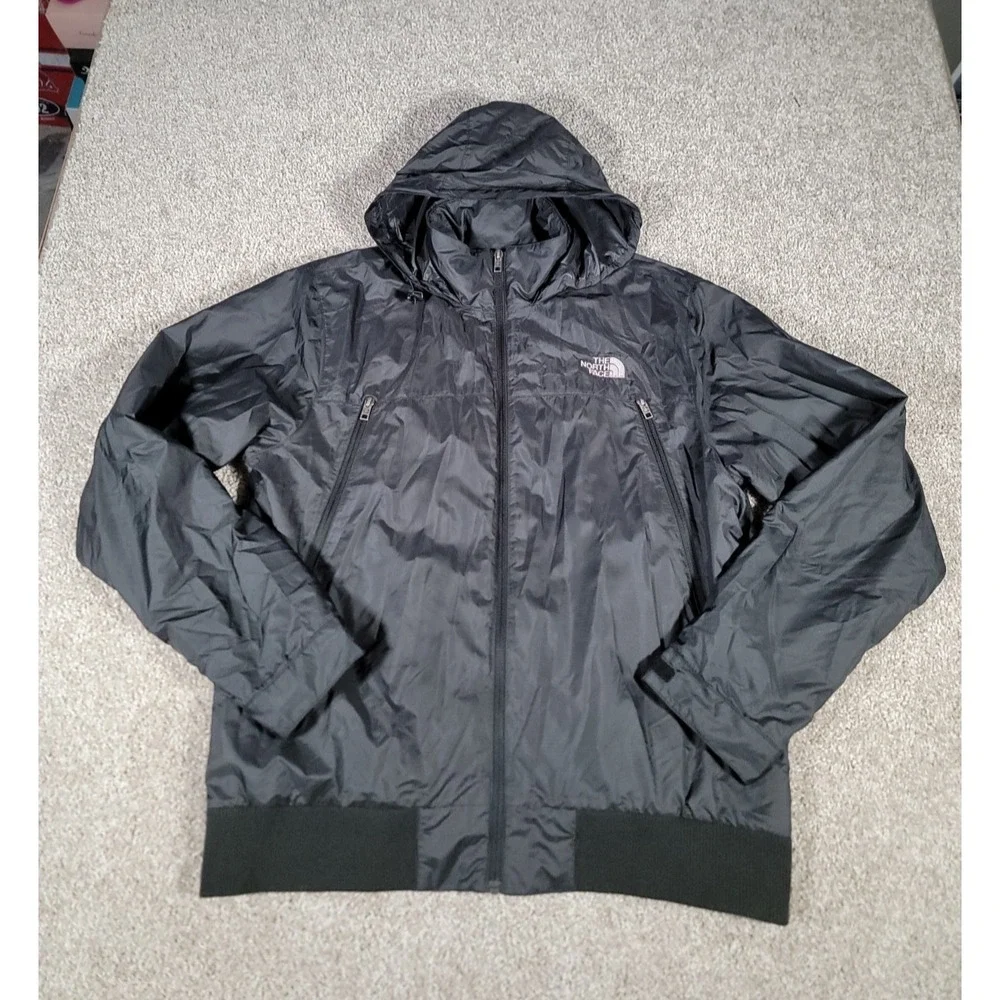 The North Face Jacket Size XL Black Mens Hooded Ski Full Zip Outdoors Trail Hike